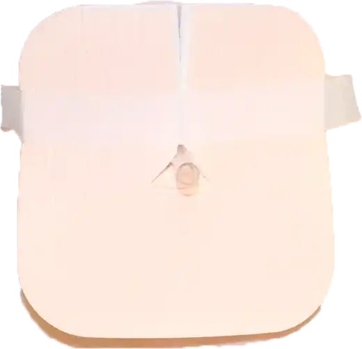 Adhesive medical wound dressing with central port for chronic care or post-surgical recovery