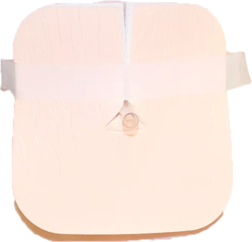 Adhesive medical wound dressing with central port for chronic care or post-surgical recovery