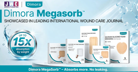 Dimora Megasorb™ Silicone Foam Dressing With 15x Absorption