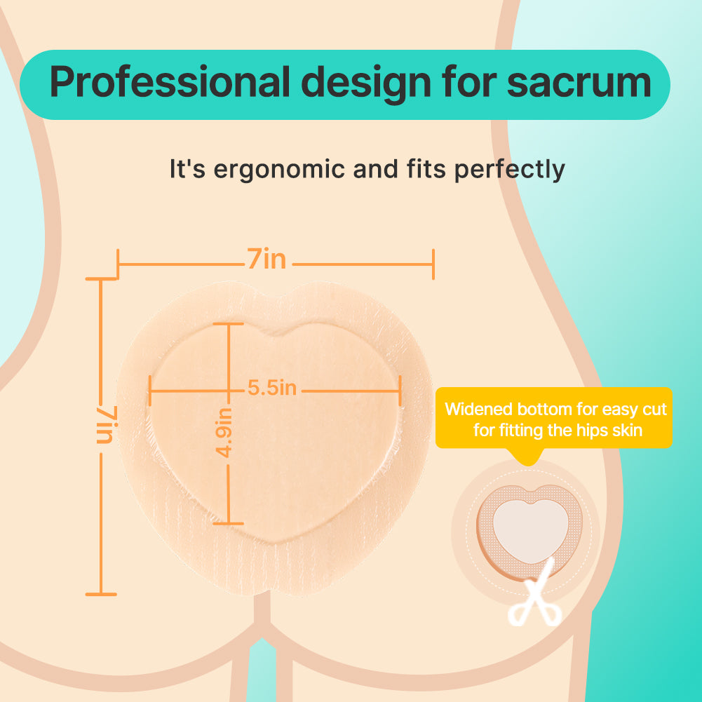 Dimora Sacrum Silicone Foam Adhesive Wound Dressings 7.08 x 7.08inch