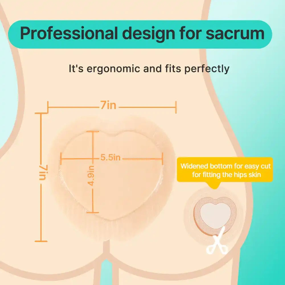 Sacrum Padding Dimora Sacrum Silicone Foam Dressing 7.08