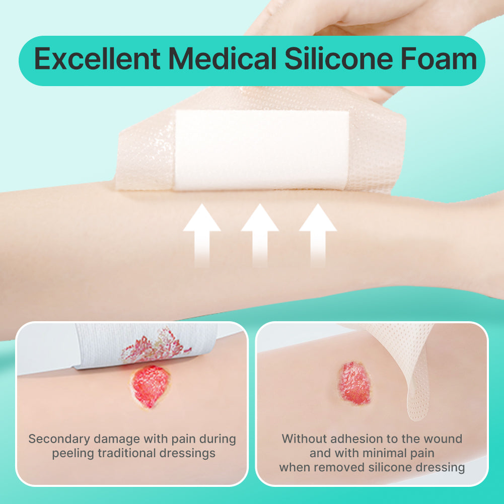 Dimora Silicone Foam Dressing Bordered Foam Wound Dressing