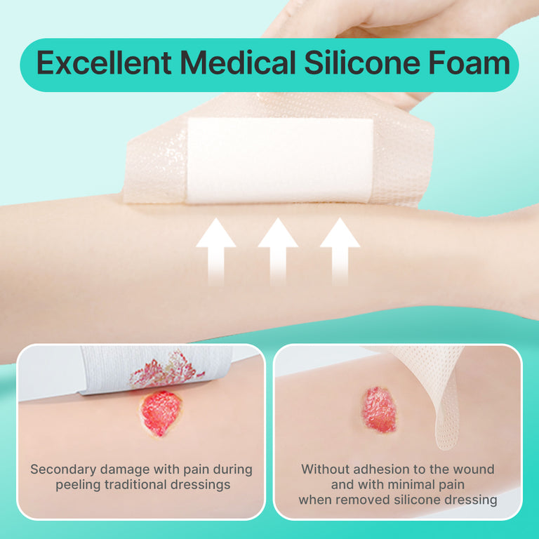 Dimora Silicone Foam Dressing Bordered Foam Wound Dressing
