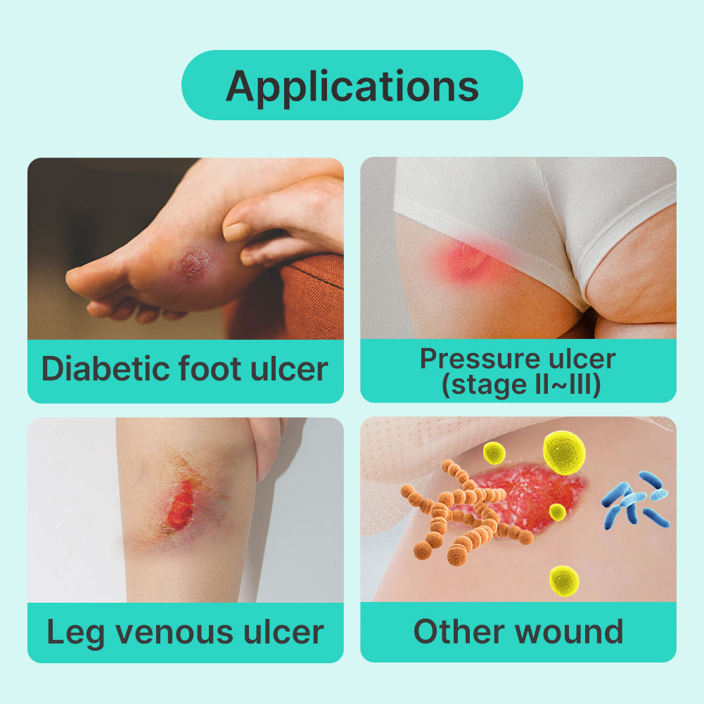 Dimora Silicone Foam Dressing Silver Ag Adhesive Absorbent Bandage Pads