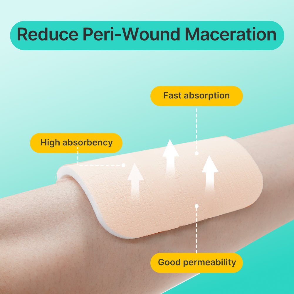 Dimora Silicone Foam Dressing Without Border