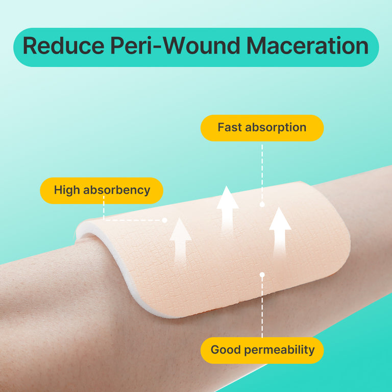Dimora Silicone Foam Dressing Without Border
