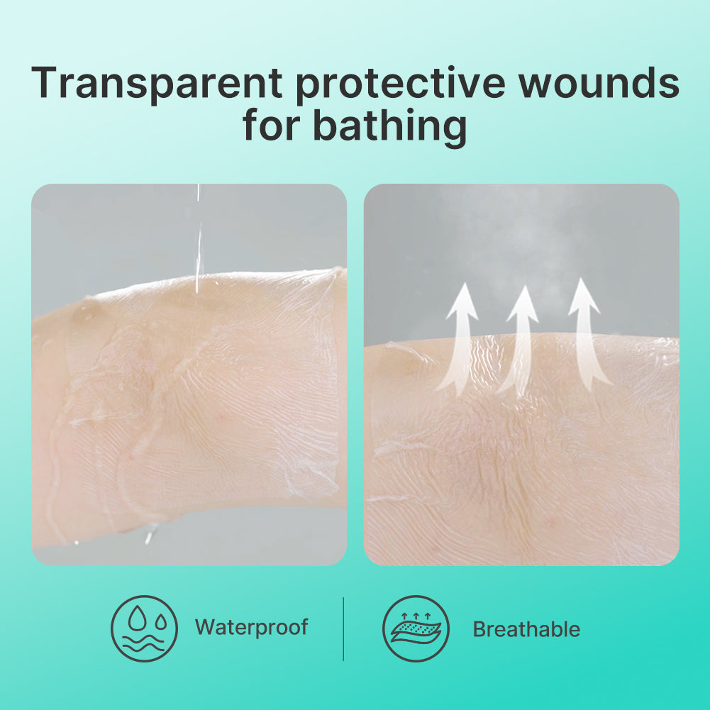 Dimora Transparent Film Dressing, Waterproof Adhesive Bandages 4 x 5 inch