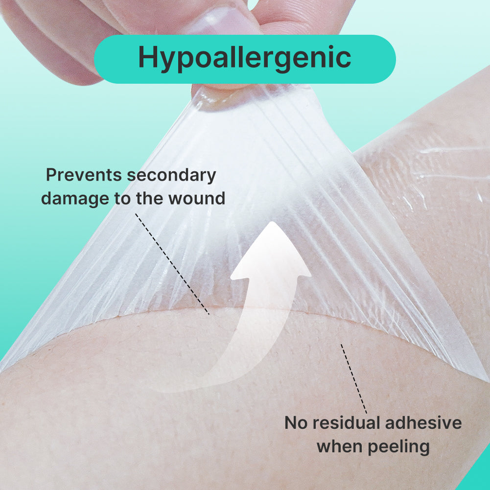 Dimora Transparent Film Dressing, Waterproof Adhesive Bandages 4 x 5 inch