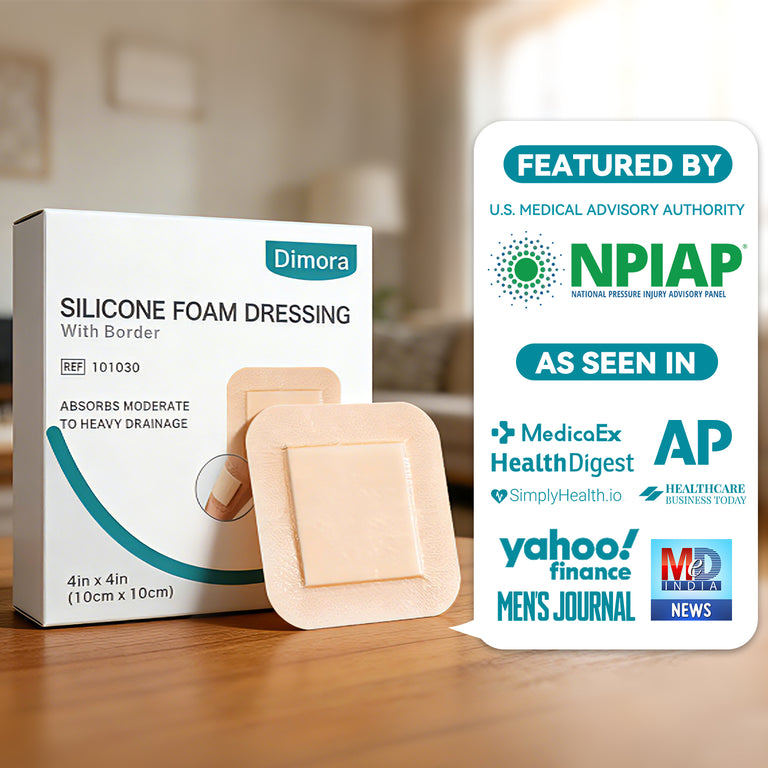 Dimora Silicone Foam Dressing Bordered Foam Wound Dressing