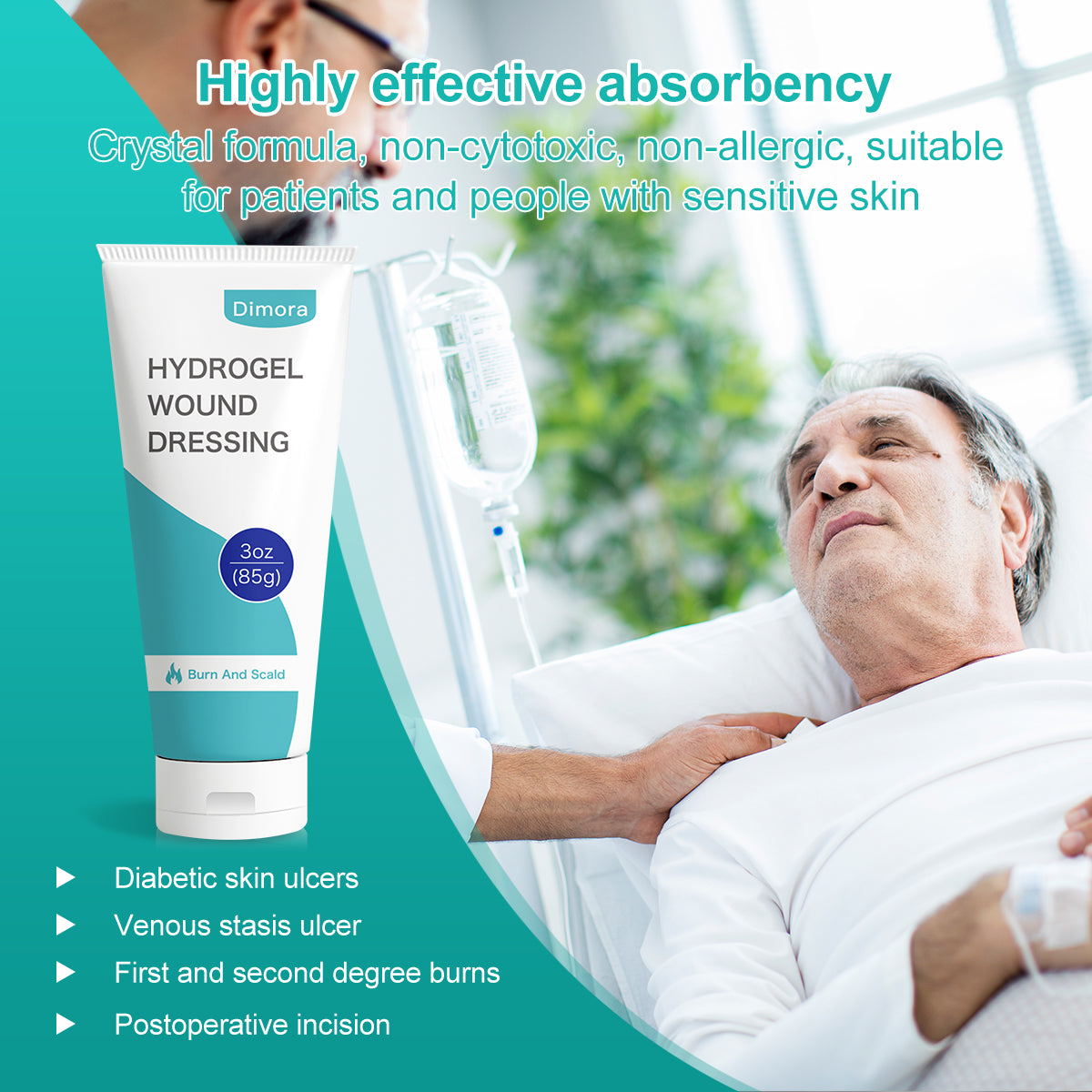 Dimora Hydrogel First Aid Ointment, Burn Injory Soothing Gel