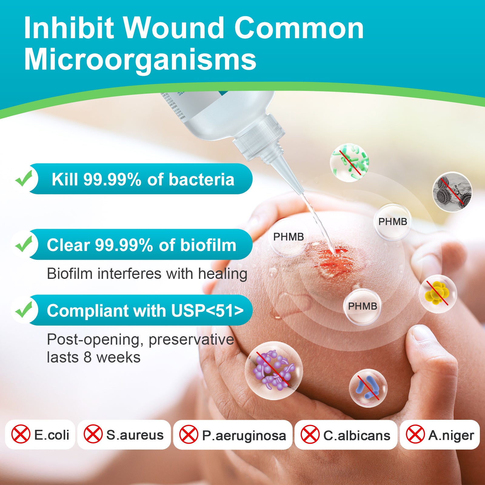 Dimora Skin and Wound Cleanser, OTC First Aid Antiseptic Cleanser