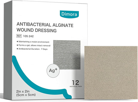 Dimora Calcium Alginate Wound Dressing - Highly Absorbent for Moderate to Heavy Exudate Wounds