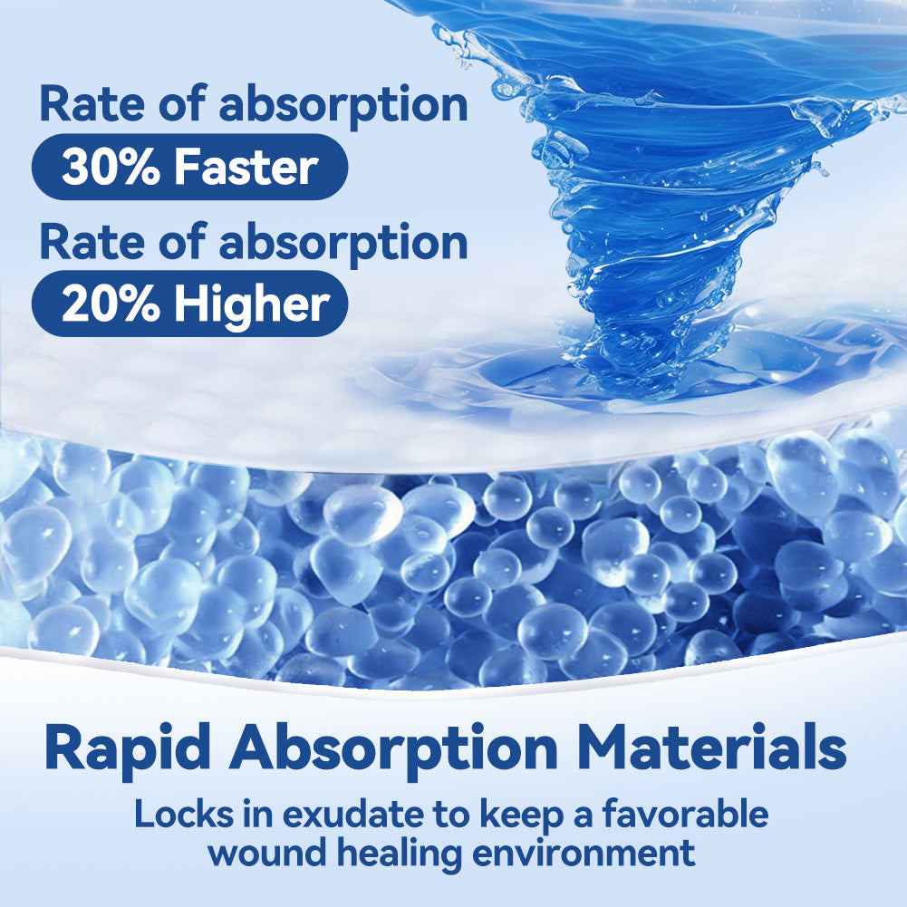 Dimora Super Absorbent Dressings, Self-Adhesive Bandages, 10 packs