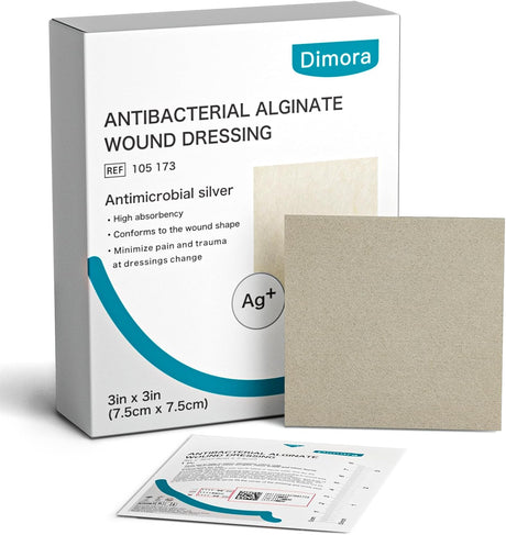 Dimora Calcium Alginate Wound Dressing - Highly Absorbent for Moderate to Heavy Exudate Wounds