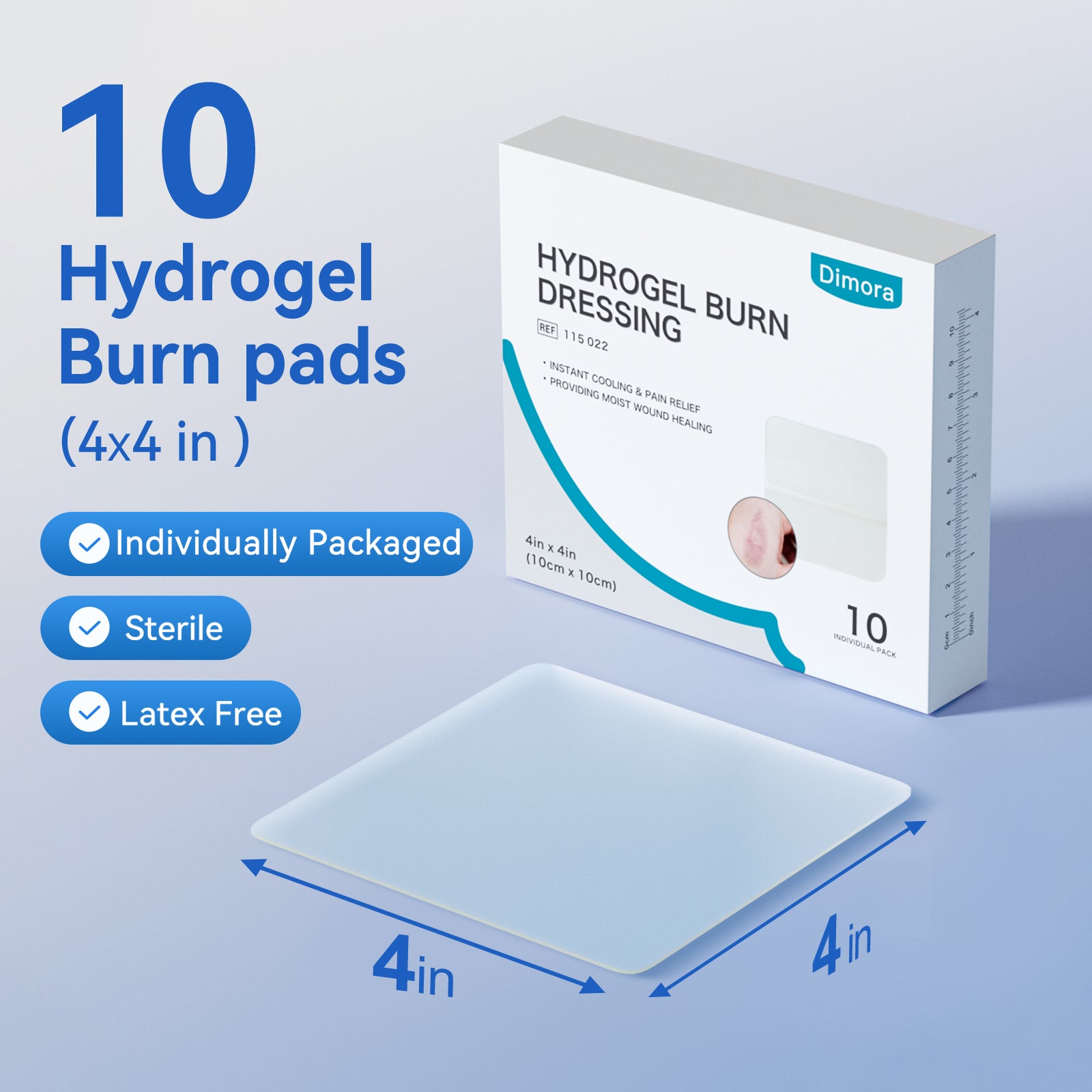 Dimora Hydrogel Burn Dressing 4