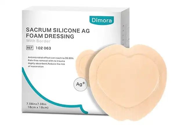 Dimora Silicone AG Foam Dressing With Border Dimora Silicone AG Foam Dressing With Border