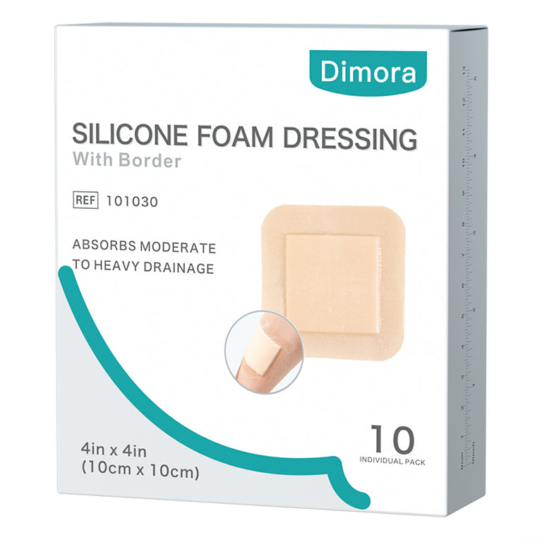 Dimora Silicone Foam Dressing Bordered Foam Wound Dressing