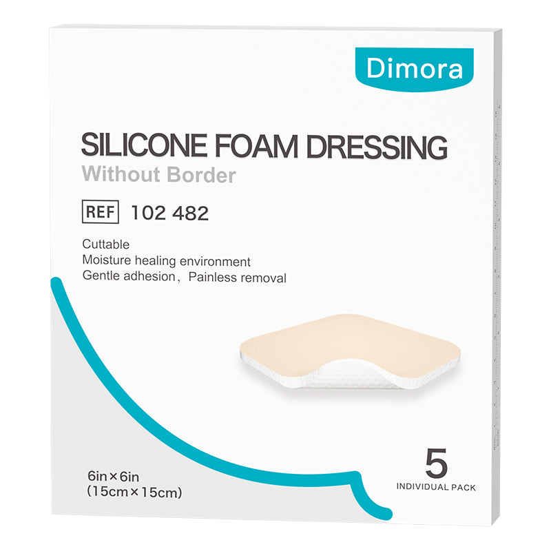 Dimora Silicone Foam Dressing Without Border
