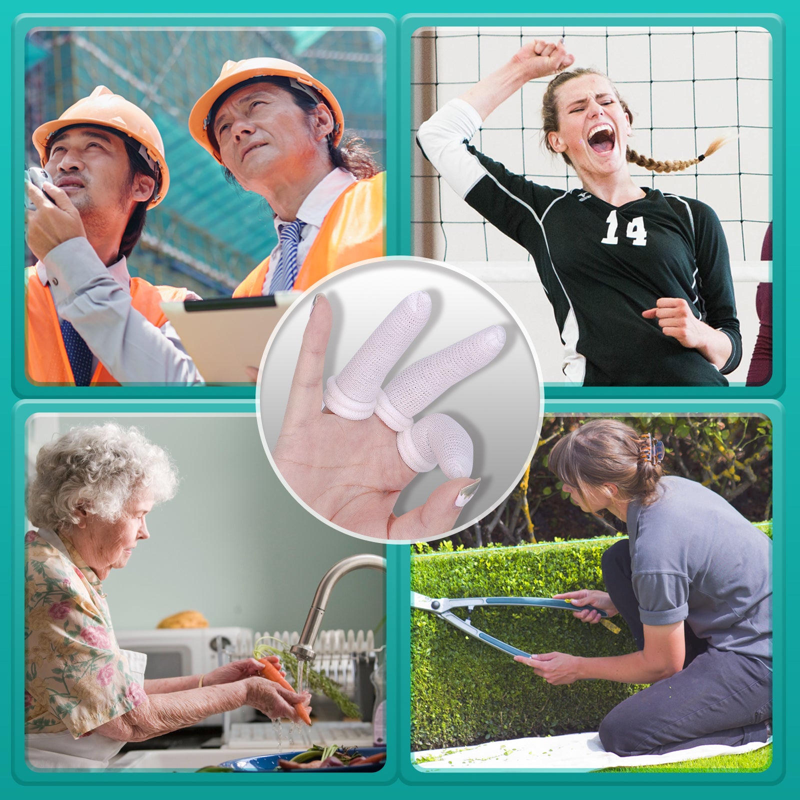 Dimora Finger Cots, Finger Protectors, Breathable Bandages for Wound Care