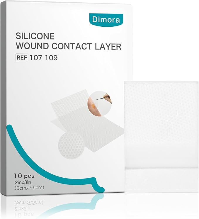 Dimora Silicone Wound Contact Layer, Non-adhering Dressing, Transparent Wound Dressing Pads