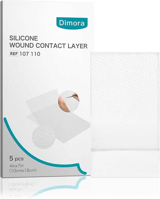 Dimora Silicone Wound Contact Layer, Non-adhering Dressing, Transparent Wound Dressing Pads
