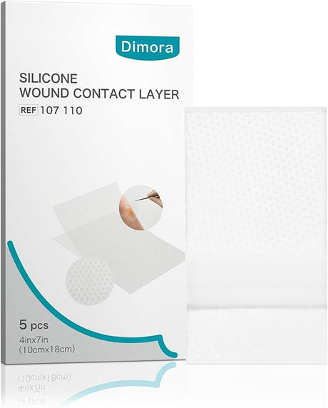 Dimora Silicone Wound Contact Layer, Non-adhering Dressing, Transparent Wound Dressing Pads