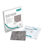 Dimora Ag Silver Calcium Alginate Wound Dressing Pads, High Absorbent, Non-Stick, Sterile, 4'' x 4'', 5 Pack, Ideal for Trauma Care