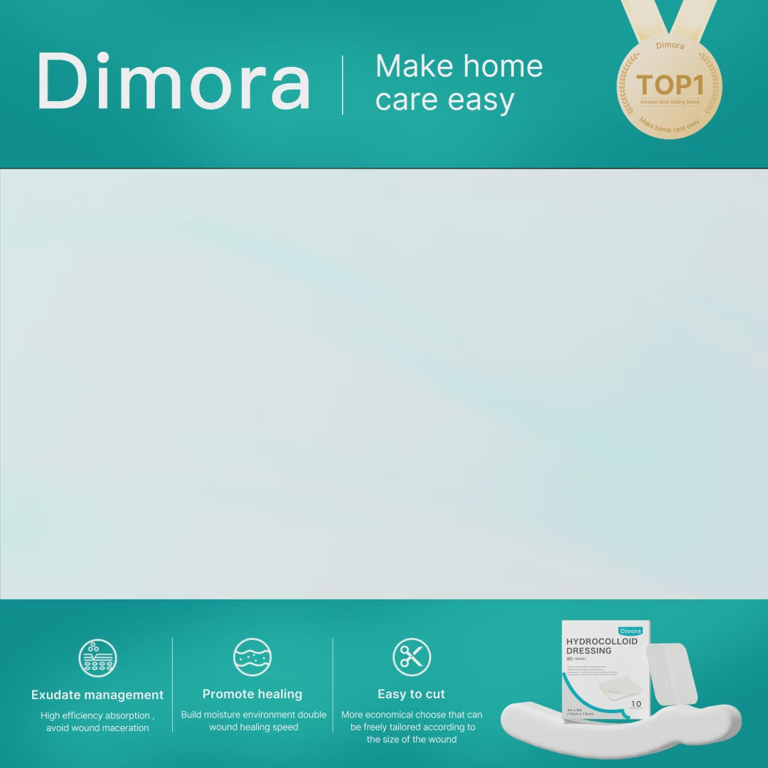 Dimora Hydrocolloid Wound Dressing Ultra Thin, 0.3mm